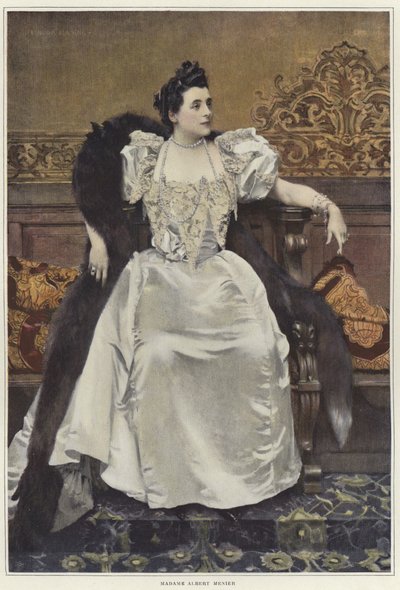 Portrait of Madame Mathilde Madeleine Menier by Francois Flameng